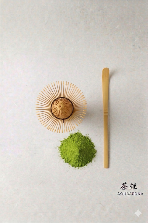 AQUASEDNA bambu whisk "CHASEN" & "CHASHAKU"